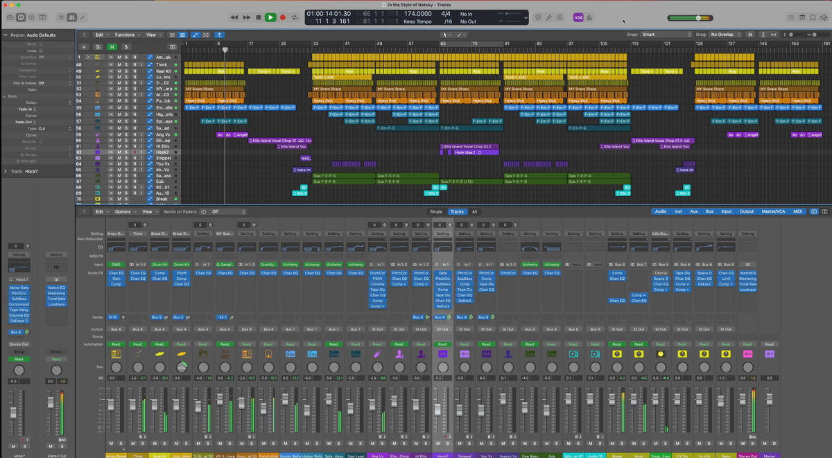 Think of You - Liquid DnB Logic Pro Template