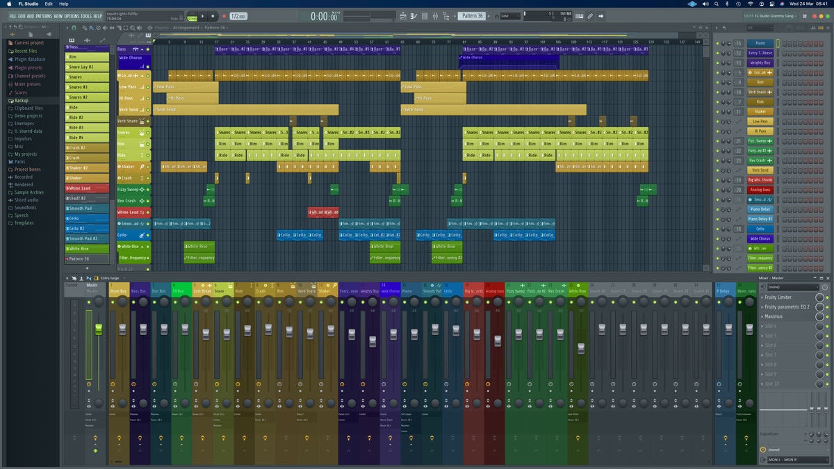 FL Studio DnB Template "Liquid Lights"