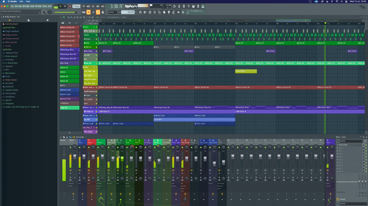 FL Studio Liquid Drum and Bass Template