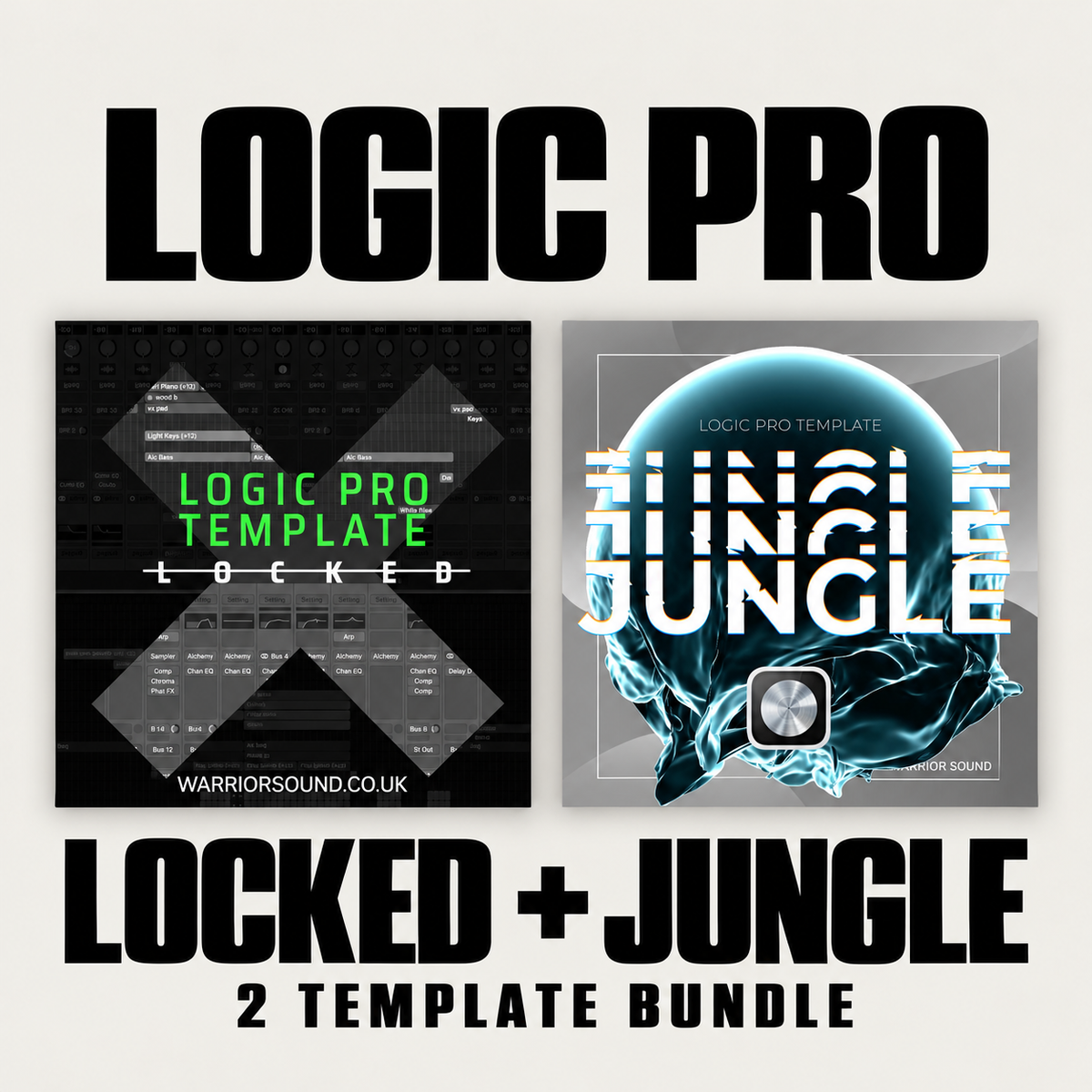 Locked and Jungle Jungle Jungle — two Logic Pro templates bundle